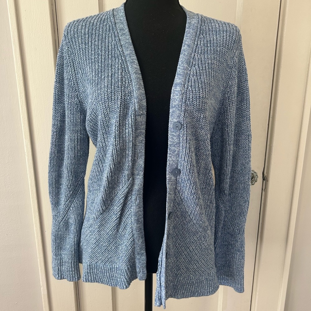 Christopher & Banks Blue Cardigan Sweater